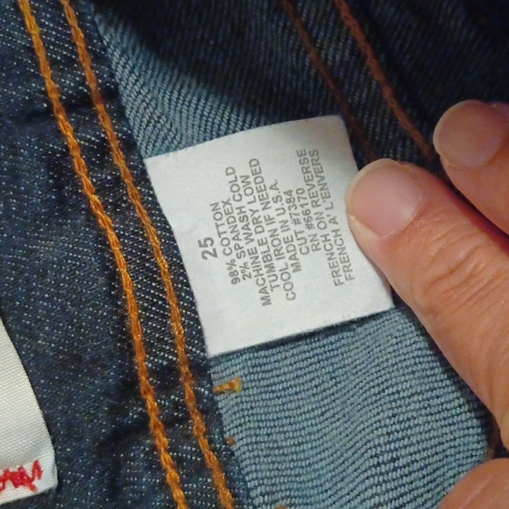 BDG Jeans Size 25 98% Cotton 2% Spandex Made U.S.A. Dark Blue Flare Jean - Picture 5 of 12